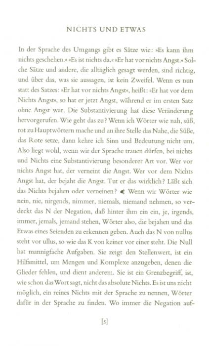 Friedrich Georg Jünger.  Nichts und Etwas.- Essays. [Erstdruck]